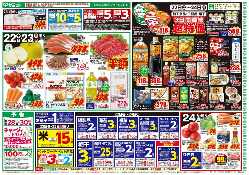 サミットのカタログ | 今すぐ私たちの取引で節約 | 2026-08-21T00:00:00.000Z - 2026-08-24T00:00:00.000Z