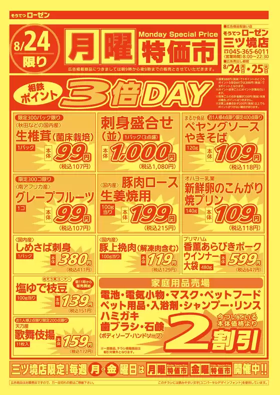 相鉄ローゼンのカタログ | 私たちのお客様のための排他的な取引 | 2026-08-23T00:00:00.000Z - 2026-08-25T00:00:00.000Z