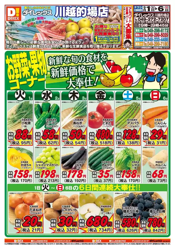 ダイレックスのカタログ | ダイレックス チラシ | 2026-09-01T00:00:00.000Z - 2026-09-06T00:00:00.000Z