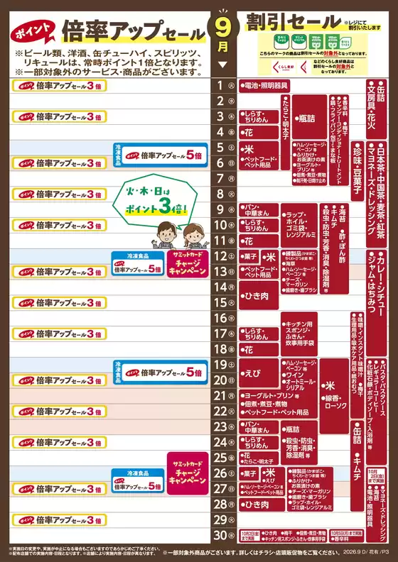 サミットのカタログ | あなたのための私たちの最高の取引 | 2026-08-31T00:00:00.000Z - 2026-09-30T00:00:00.000Z