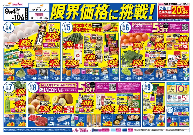 ダイエーのカタログ | すべての人のための魅力的な特別オファー | 2026-09-04T00:00:00.000Z - 2026-09-10T00:00:00.000Z