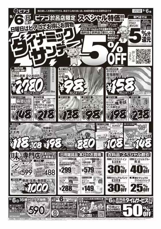 土浦市でのピアゴのカタログ | 9月6日(日) | 2026-09-05T00:00:00.000Z - 2026-09-06T00:00:00.000Z