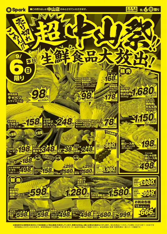 スパークのカタログ | 排他的な掘り出し物 | 2026-09-06T00:00:00.000Z - 2026-09-06T00:00:00.000Z
