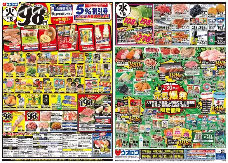 ウオロクのカタログ | すべての掘り出し物ハンターのためのトップオファー | 2026-09-08T00:00:00.000Z - 2026-09-30T00:00:00.000Z