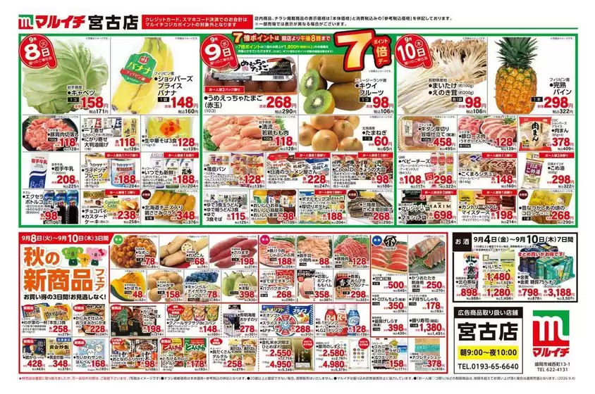 マルイチのカタログ | 排他的な掘り出し物 | 2026-09-04T00:00:00.000Z - 2026-09-10T00:00:00.000Z
