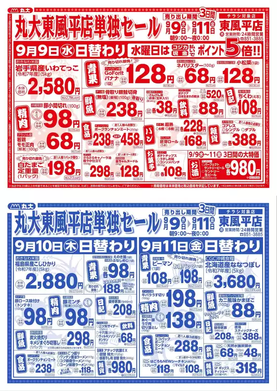丸大のカタログ | 掘り出し物ハンターのためのオファー | 2026-09-09T00:00:00.000Z - 2026-09-11T00:00:00.000Z