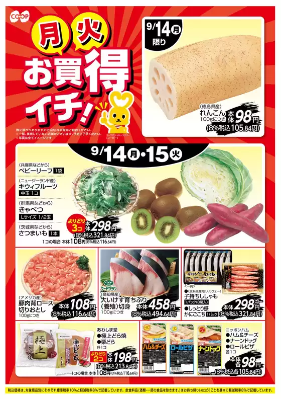 岐南町でのコープこうべのカタログ | コープこうべ チラシ | 2026-09-13T00:00:00.000Z - 2026-09-15T00:00:00.000Z