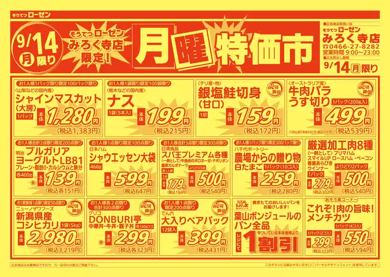 相鉄ローゼンのカタログ | 掘り出し物ハンターのための素晴らしいオファー | 2026-09-13T00:00:00.000Z - 2026-09-14T00:00:00.000Z