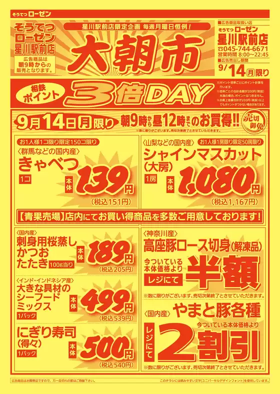 相鉄ローゼンのカタログ | 今すぐ私たちの取引で節約 | 2026-09-13T00:00:00.000Z - 2026-09-14T00:00:00.000Z