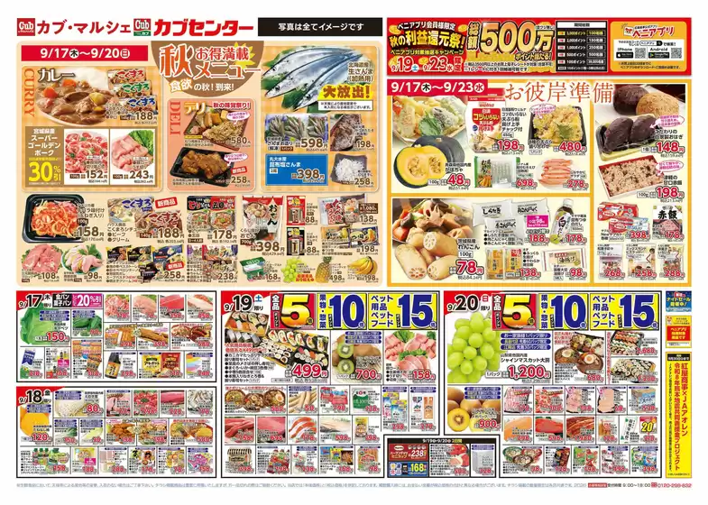 カブセンターのカタログ | 割引とプロモーション | 2026-09-17T00:00:00.000Z - 2026-09-23T00:00:00.000Z