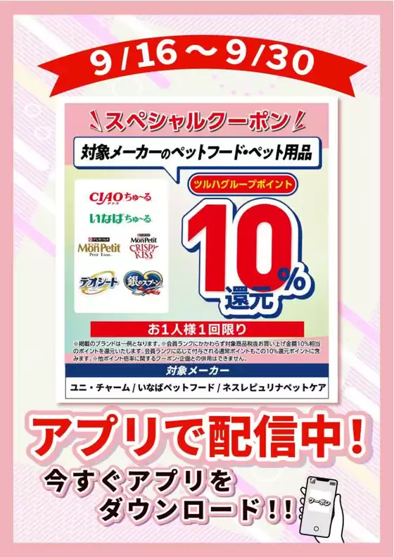 ウェルネスのカタログ | 916930 ウェルネス ペット10倍 | 2026-09-15T00:00:00.000Z - 2026-09-30T00:00:00.000Z