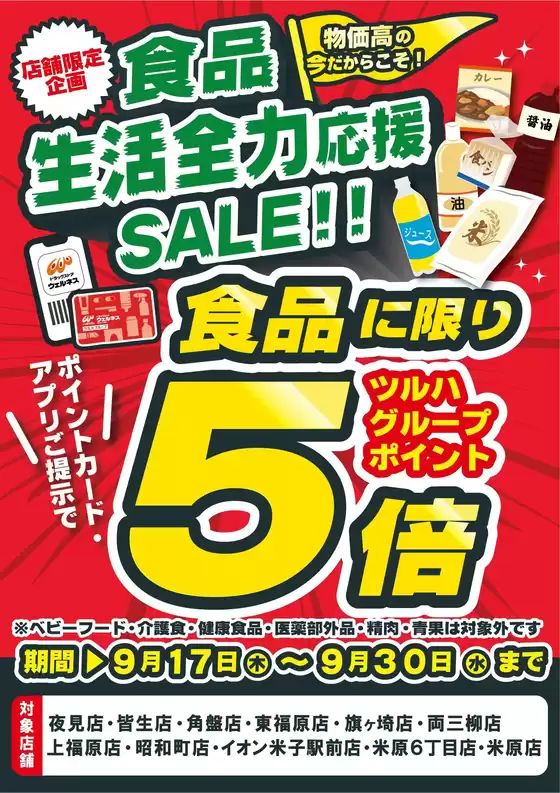 ウェルネスのカタログ | 917930 ウエルネス 米子地区食品ポイント5倍 | 2026-09-16T00:00:00.000Z - 2026-09-30T00:00:00.000Z