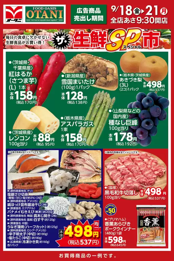 オータニのカタログ | ザ生鮮SP市 | 2026-09-17T00:00:00.000Z - 2026-09-21T00:00:00.000Z