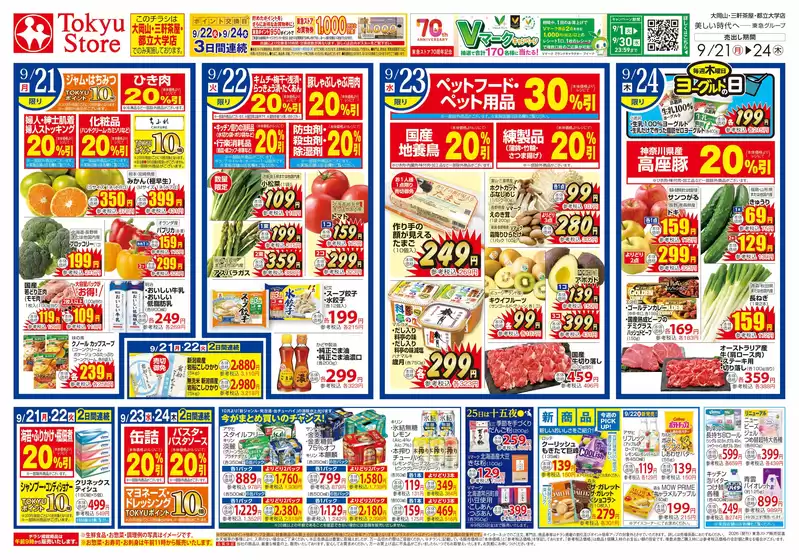 東急ストアのカタログ | すべてのお客様のためのトップディール | 2026-09-20T00:00:00.000Z - 2026-09-24T00:00:00.000Z