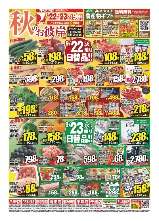 ダイイチのカタログ | 豊富なオファーの選択 | 2026-09-22T00:00:00.000Z - 2026-09-23T00:00:00.000Z