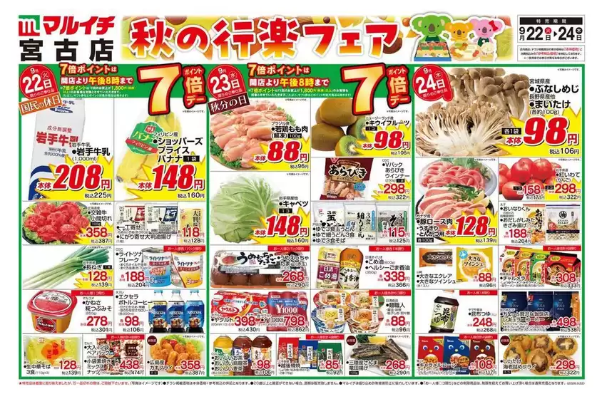 マルイチのカタログ | 割引とプロモーション | 2026-09-22T00:00:00.000Z - 2026-09-24T00:00:00.000Z