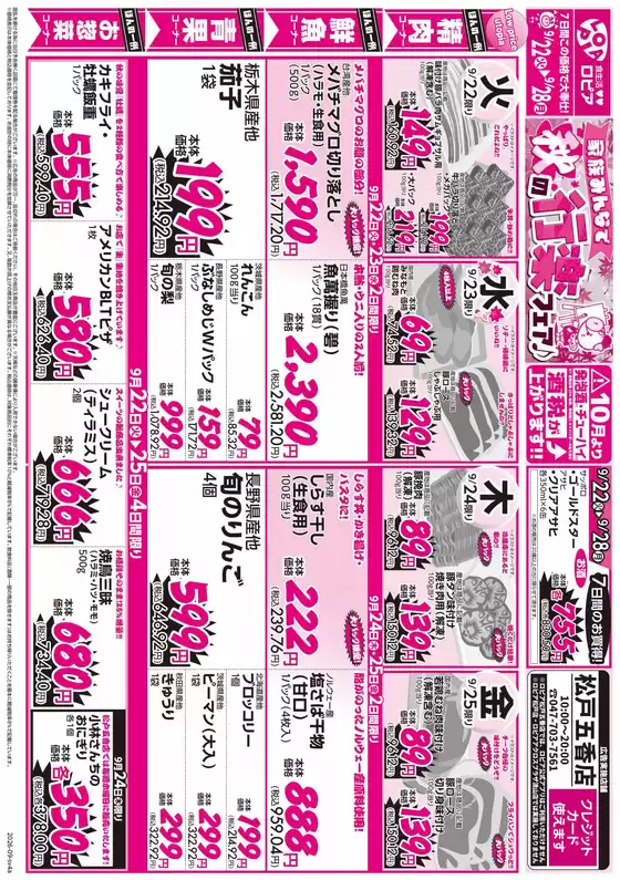 スーパーバリューのカタログ | すべての掘り出し物ハンターのためのトップオファー | 2026-09-22T00:00:00.000Z - 2026-09-28T00:00:00.000Z