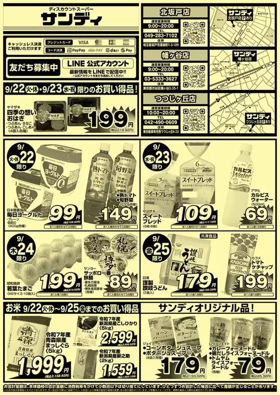 サンディのカタログ | 今すぐ私たちの取引で節約 | 2026-09-22T00:00:00.000Z - 2026-09-25T00:00:00.000Z