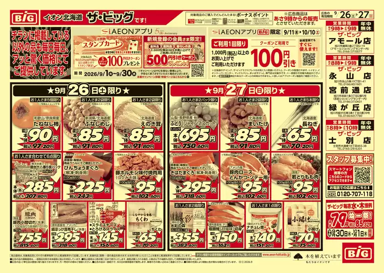 ザ・ビッグのカタログ | 豊富なオファーの選択 | 2026-09-25T00:00:00.000Z - 2026-09-29T00:00:00.000Z