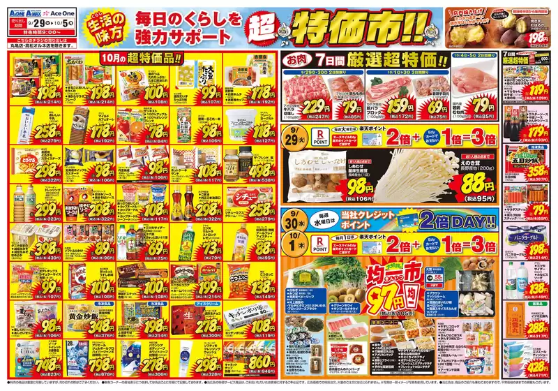 エースワンのカタログ | エースワン チラシ | 2026-09-29T00:00:00.000Z - 2026-10-05T00:00:00.000Z