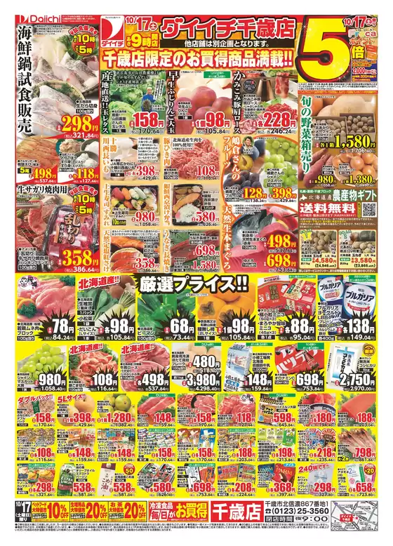 ダイイチのカタログ | 割引とプロモーション | 2026-10-17T00:00:00.000Z - 2026-10-17T00:00:00.000Z