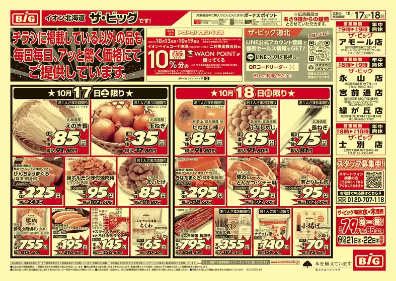 ザ・ビッグのカタログ | すべてのお客様のための素晴らしいオファー | 2026-10-16T00:00:00.000Z - 2026-10-19T00:00:00.000Z