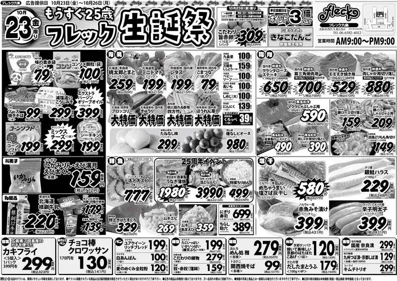 飯山市でのフレック九条のカタログ | フレック生誕祭 | 2026-10-23T00:00:00.000Z - 2026-10-23T00:00:00.000Z