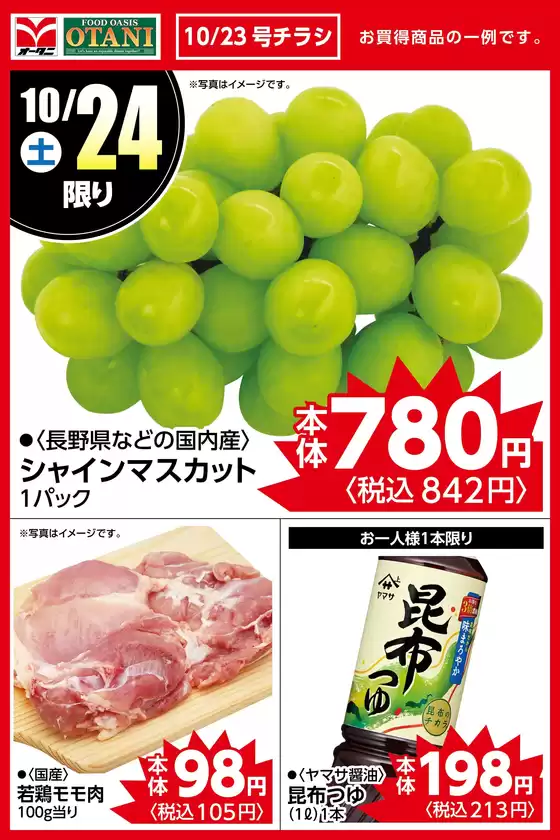 オータニのカタログ | 本日の日替わり商品はこちら | 2026-10-23T00:00:00.000Z - 2026-10-24T00:00:00.000Z