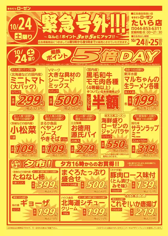 相鉄ローゼンのカタログ | 私たちの最高の掘り出し物 | 2026-10-23T00:00:00.000Z - 2026-10-25T00:00:00.000Z