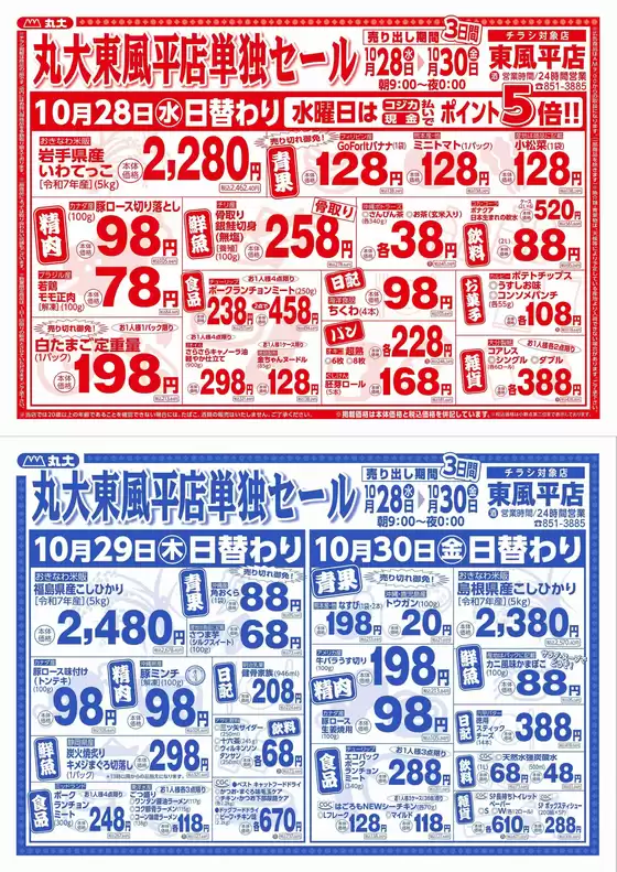 武蔵野市での丸大のカタログ | 掘り出し物ハンターのための素晴らしいオファー | 2026-10-28T00:00:00.000Z - 2026-10-30T00:00:00.000Z