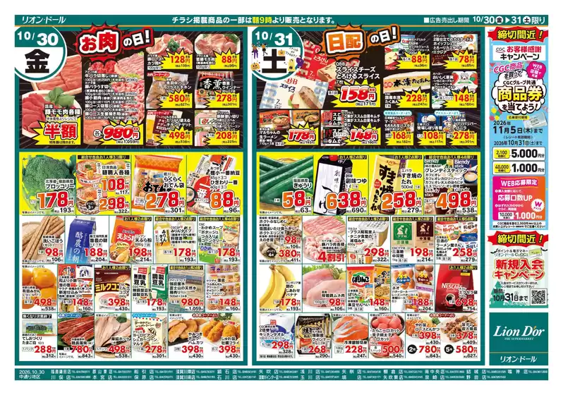 リオンドールのカタログ | あなたのための私たちの最高の取引 | 2026-10-30T00:00:00.000Z - 2026-11-05T00:00:00.000Z