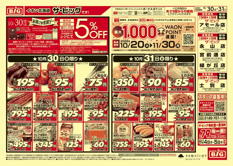 ザ・ビッグのカタログ | 割引とプロモーション | 2026-10-29T00:00:00.000Z - 2026-11-02T00:00:00.000Z