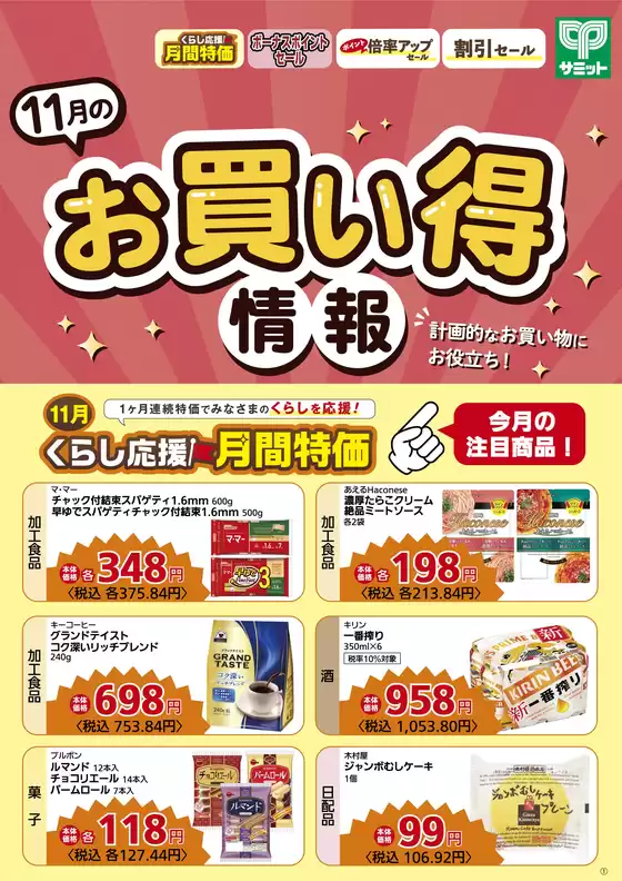 サミットのカタログ | 掘り出し物ハンターのための素晴らしいオファー | 2026-10-31T00:00:00.000Z - 2026-11-30T00:00:00.000Z