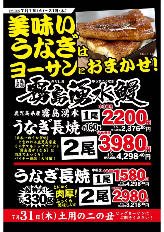 ビッグヨーサン チラシ