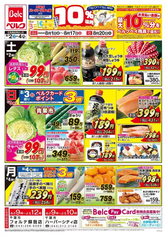 現在の特別プロモーション