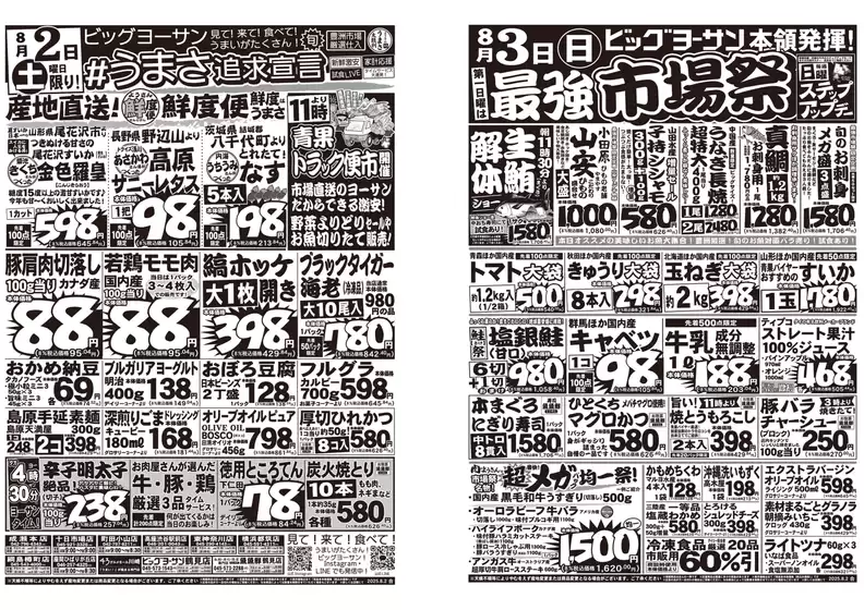 ビッグヨーサン チラシ