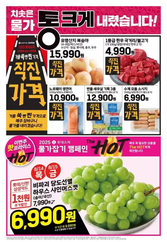 롯데슈퍼 전단 대상점포: 롯데슈퍼 오프라인 매장