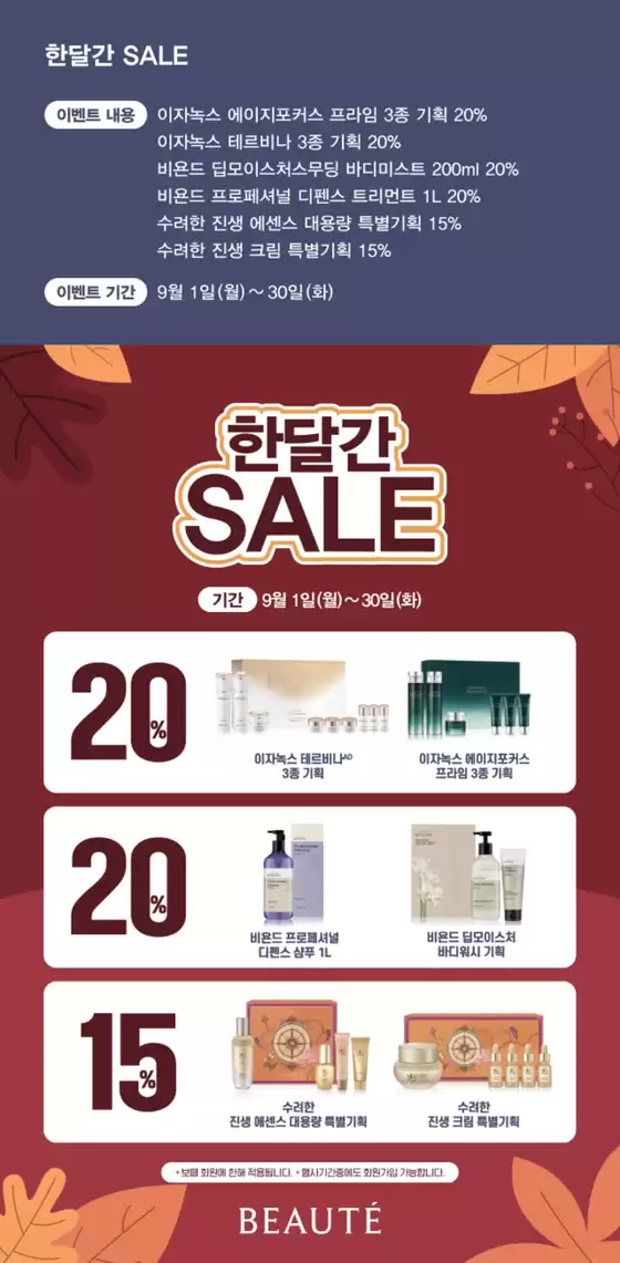 한달간 SALE