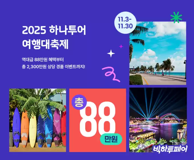2025 여행대축제, 패키지/에어텔