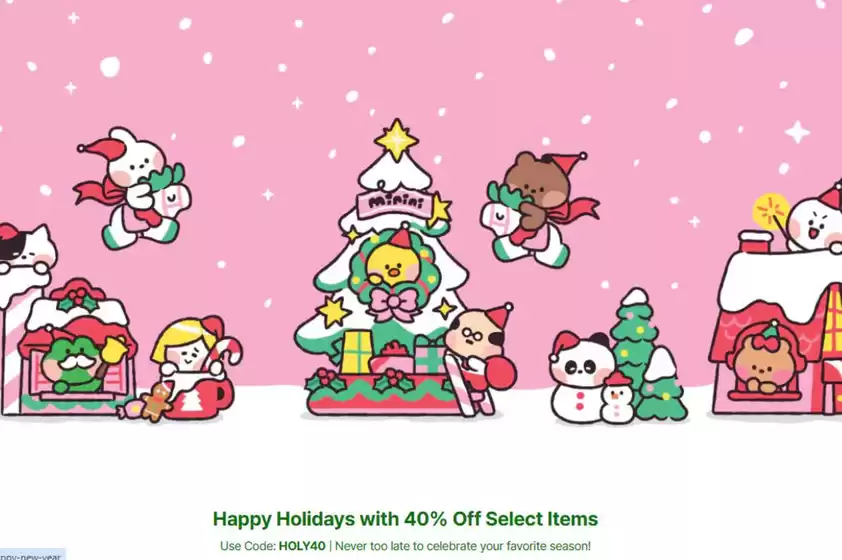 강동구의 라인프렌즈 카탈로그 | Happy Holidays With 40% Off Select Items | 2025-12-15T00:00:00.000Z - 2025-12-23T00:00:00.000Z