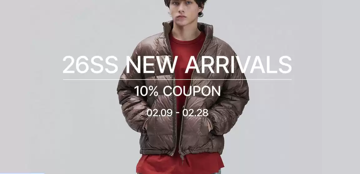 김해시의 일꼬르소 카탈로그 | 26SS New Arrivals 10% Coupon | 2026-02-11T00:00:00.000Z - 2026-02-28T00:00:00.000Z