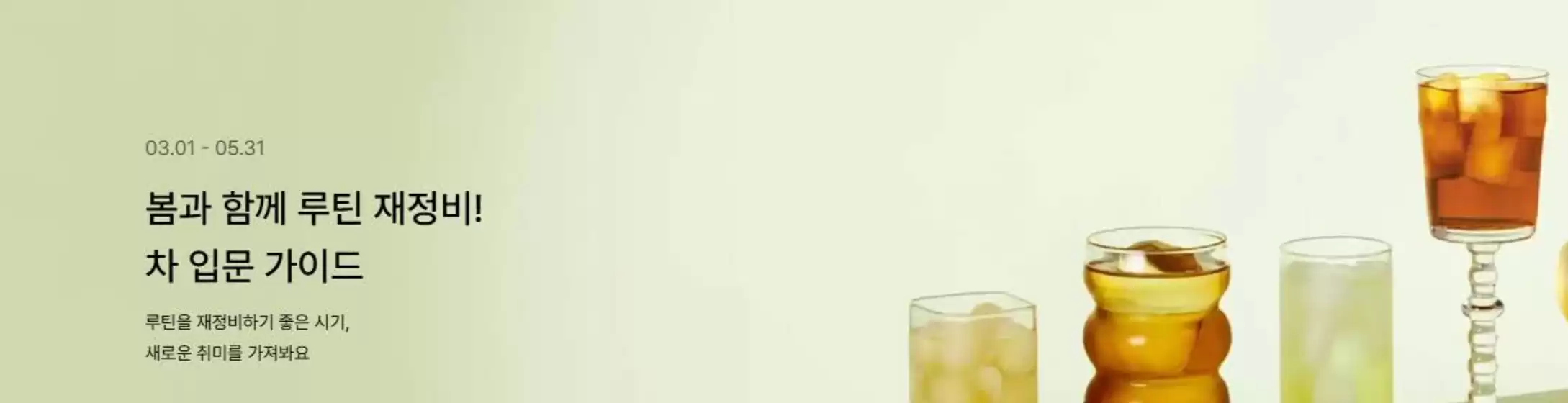 옥천군의 오설록 카탈로그 | 봄과 함께 루틴 재정비! 차 입문 가이드 | 2026-03-03T00:00:00.000Z - 2026-05-31T00:00:00.000Z