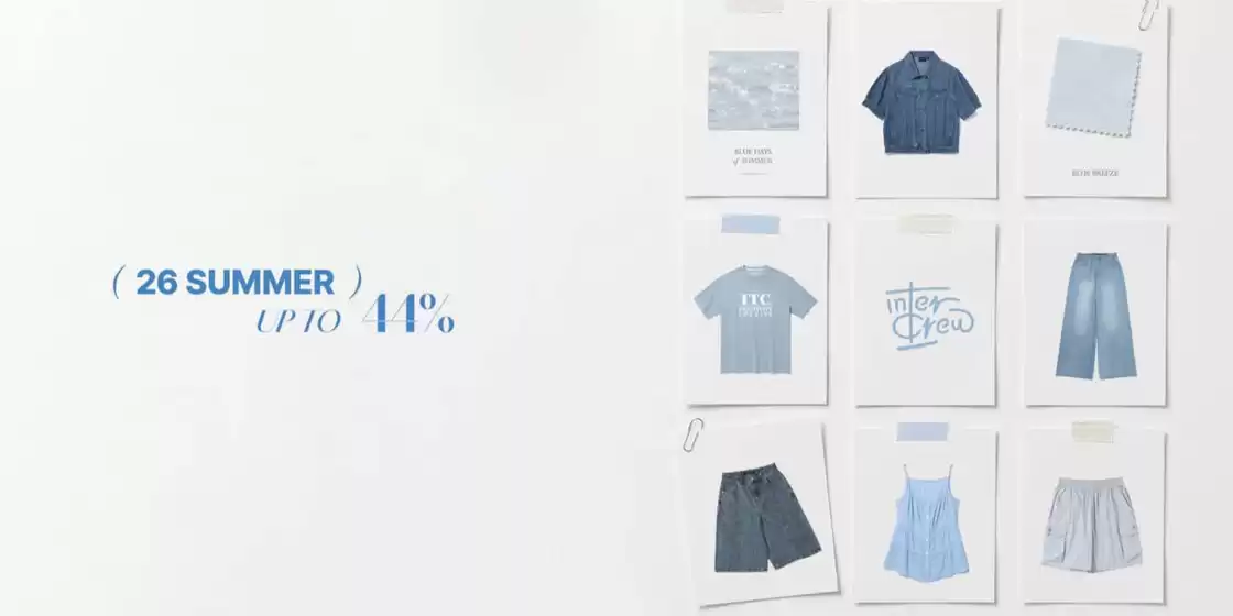 청도군의 인터크루 카탈로그 | Summer Up To 44% Off | 2026-06-16T00:00:00.000Z - 2026-06-26T00:00:00.000Z