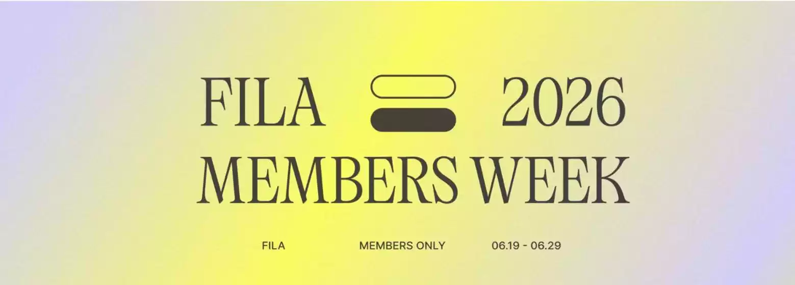 휠라 카탈로그 | Fila Members Week | 2026-06-25T00:00:00.000Z - 2026-06-29T00:00:00.000Z