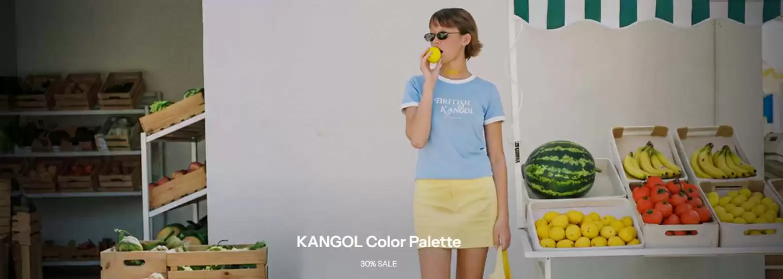 부산광역시의 캉골 카탈로그 | KANGOL Color Palette 30% SALE | 2026-07-23T00:00:00.000Z - 2026-07-29T00:00:00.000Z