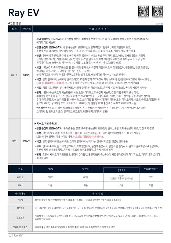 광산구의 기아자동차 카탈로그 | 가격표 레이 EV | 2026-01-01T00:00:00.000Z - 2026-12-31T00:00:00.000Z