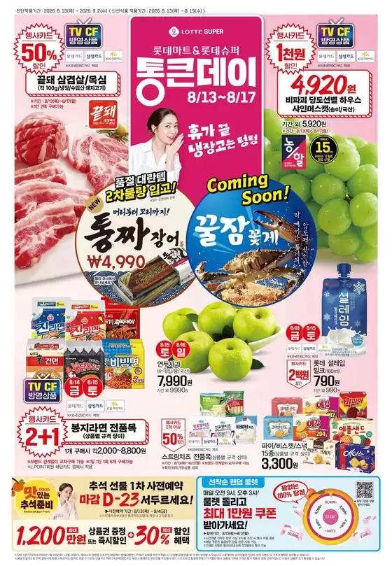 롯데마트 카탈로그 | 롯데슈퍼 전단 대상점포: 롯데슈퍼 오프라인 매장 | 2026-08-13T00:00:00.000Z - 2026-09-04T00:00:00.000Z