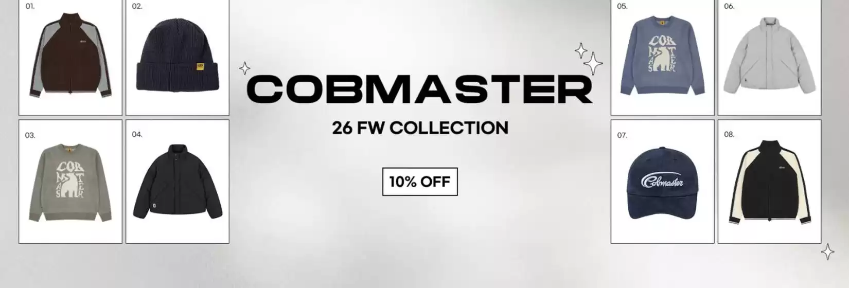 원더플레이스 카탈로그 | Cobmaster 26 Fw Collection 10% Off | 2026-10-07T00:00:00.000Z - 2026-10-14T00:00:00.000Z