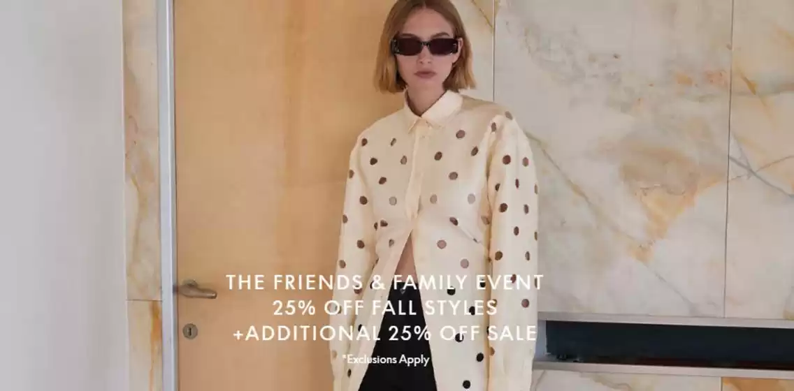 산드로 카탈로그 | The Friends & Family Event 25% Off Fall Styles +additional 25% Off Sale | 2026-10-09T00:00:00.000Z - 2026-10-15T00:00:00.000Z