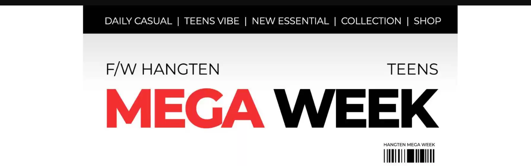 영등포구의 행텐 카탈로그 | F/W Hangten Teens Mega Week | 2026-10-27T00:00:00.000Z - 2026-11-01T00:00:00.000Z
